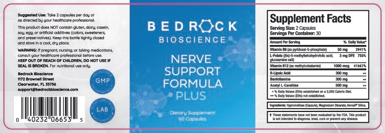 nerve support formula capsules label